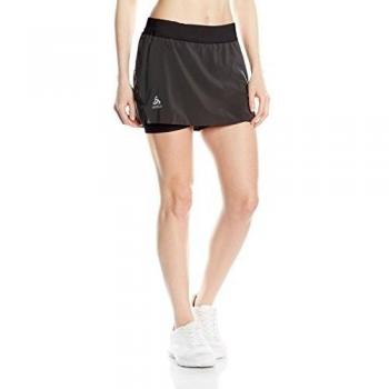 Odlo Samara Skort de Running para Mujer, Color Gris - Graphite Grey, tamaño XS