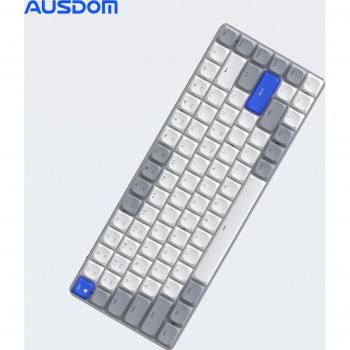 Teclado mecánico inalámbrico AUSDOM Airkey84 75% Bluetooth, retroiluminado, bajo perfil, conexión USB-C para Windows y Mac