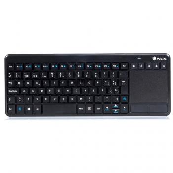 NGS TV Warrior Teclado Inalámbrico RF QWERTY Negro