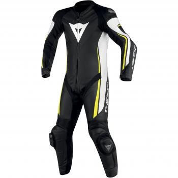 Dainese Assen 1 pcs Perforated Suit 54 Schwarz/Weiß/Neongelb