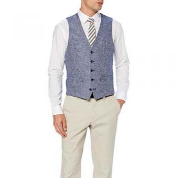 Roy Robson Regular Chaleco, Azul, 48 para Hombre