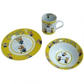 Minions - Set de desayuno Oops, color amarillo
