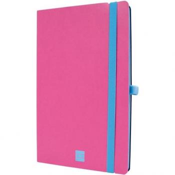 Cuaderno tapa blanda 72 hojas 80 g/m2 Modern A5-148x210 mm dotted-punteado Finocam rosa