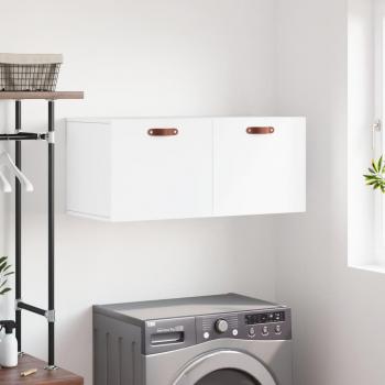 Mueble de pared blanco 80x36,5x35 cm madera multicapa