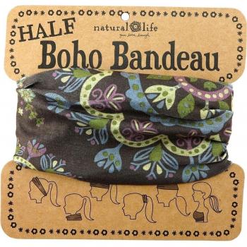 Natural Life Boho Bandeau - Bandana para mujer, color negro, talla M