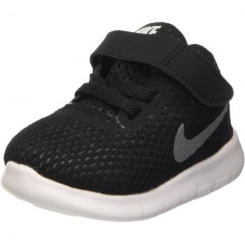 Nike Free RN (TDV), Zapatos de Primeros Pasos para Bebés, Negro (Negro (Black/Metallic Silver-Anthrct)), 23.5 EU