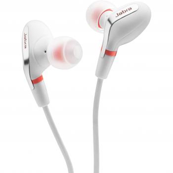 Jabra Vox - Auriculares de oído interno con micrófono / mando a distancia, blanco