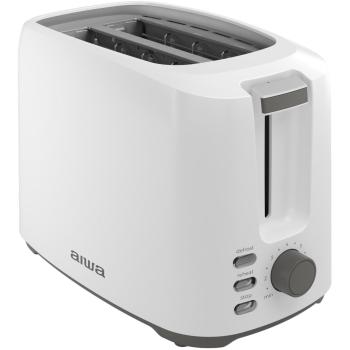 Tostadora Aiwa Asatan 2 Ranuras 750W Acero Inoxidable 7 Niveles con Bandeja de Migas
