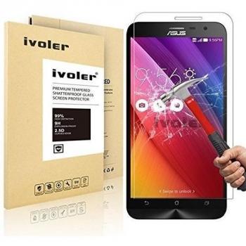 ASUS ZenFone 2 ZE500CL Protector de Pantalla, iVoler® Protector de Pantalla de Vidrio Templado Cristal Protector para ASUS ZenFone 2 ZE500CL 5.0''- Dureza de Grado 9H, Espesor 0,20 mm, 2.5D Round Edge-[Ultra-trasparente] [Anti-golpe] [Ajuste Perfecto] [N