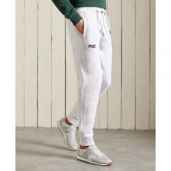 Pantalones de Chándal Superdry Orange Label Clásicos Blancos para Hombre