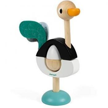 Janod- Juego Apilable Avestruz, Multicolor