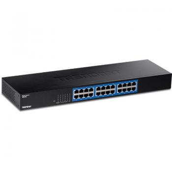 Trendnet TEG-S25 24-Port Gigabit Ethernet Switch (10/100/1000) - Rack Mountable, High Speed, Stable Connection, Easy Installation, Sleek Design