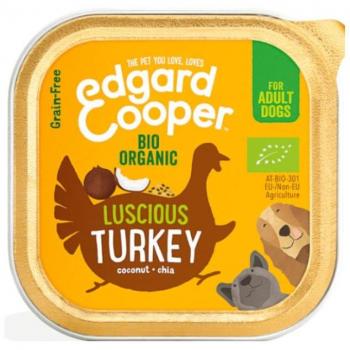 Edgard & Cooper Adult Tarrina sin Cereales con Pavo Ecológico 100g