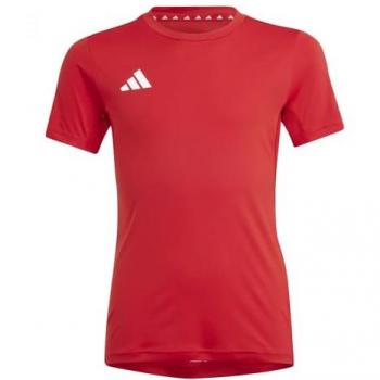 Adidas Kids Team Short Sleeve T-Shirt Pink Red 9-10 Years