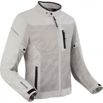 Bering Ozone Chaqueta textil de moto plateada XL