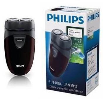 Afeitadora Eléctrica Compacta Philips Portátil a Pilas con 2 Cabezales