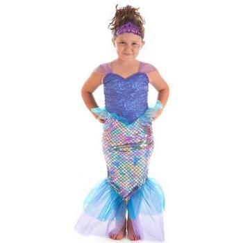 Disfraz de Sirena Morada para niña