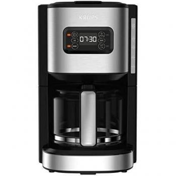 Cafetera Eléctrica Krups Excellence KM480D, Inox Premium, 1,25 L, Programable 24h, hasta 15 Tazas, Ajuste de Intensidad y Función Anti-goteo