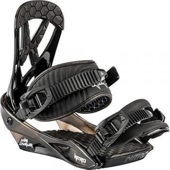 Nitro Charger Mini Fijaciones de Snowboard, Juventud Unisex, Black, S