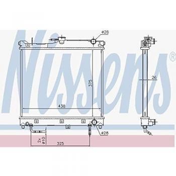 Nissens 641753 Radiador Refrigeración del Motor