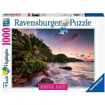 Ravensburger- Puzzle de Isla Praslin en Las Seychelles, Color Blanco