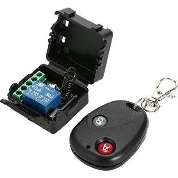 OWSOO 1CH Transmisor Receptor de Relé 433Mhz DC 12V Inalámbrico Módulo de Interruptor Control Remoto Universal y Transmisor RF