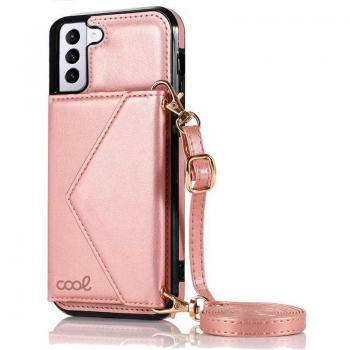 Funda Colgante Wallet Rosa Cool para Samsung Galaxy S21 Plus