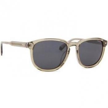 Polaroid Rectangular Prescription or Non-Prescription Sunglasses PLD 4117/G/S/X with Anti-Glare, Grey and Brown Plastic Frames