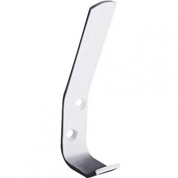 amig - Colgador para la Ropa de Acero con Diseño Simple Mod.11 | 115 x 18 mm | Gancho Atornillable para