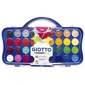 Giotto Acuarelas 30 Mm. Estuche 36 Uds. + 2 Pinceles