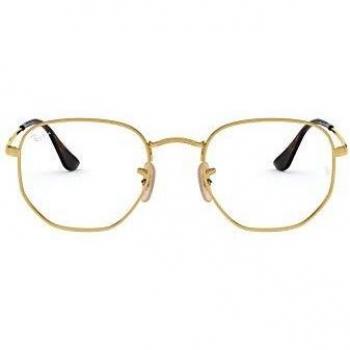 RAY BAN Men's 0RX6448-51-2500 Reading Glasses, Gold, 51