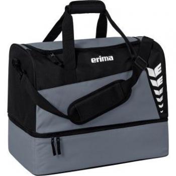 Bolso Deportivo Erima Six Wings con Compartimento Inferior 60l Unisex Gris M