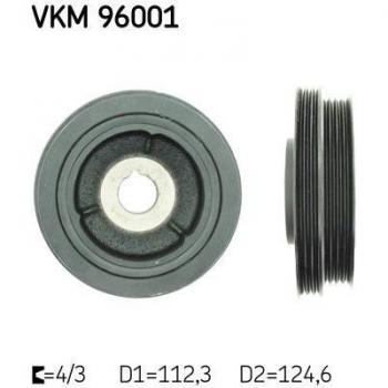 Polea de cigüeñal SKF VKM 96001 - Tipo: Polea de cigüeñal; Marca: SKF; Modelo: VKM 96001; Características: Fabricada con materiales de alta calidad, diseño preciso para