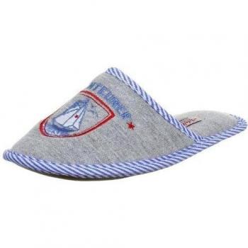 Adelheid Abenteurer Kinderstoffpantoffel 13131703132 - Pantuflas de lona para niño, color gris, talla 26/27