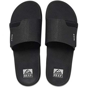 Reef Fanning Slide Men's Black Sandal 14 M - Comfortable Waterproof Footwear