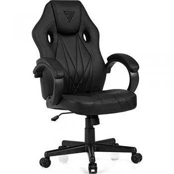 Silla Gaming Sense7 Prism Negra con Similicuir y Diseño Ergonómico