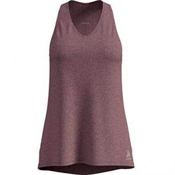 Odlo Lou - Camiseta de Tirantes para Mujer, Lou, Mujer, Color Woodrose Mélange, tamaño XS