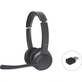 Conceptronic POLONA04BA Auriculares Inalámbricos y Alámbricos Diadema con Conexión USB Tipo C, Bluetooth, para Llamadas y Música