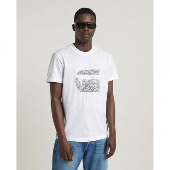 G-Star Raw - Camiseta de Manga Corta Stitch Burger para Hombre