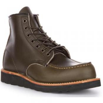 Red Wing Classic Moc Toe Leather Boots - Port Alpine - Men's Size UK 9