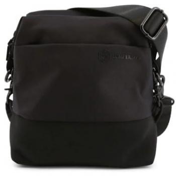 Bandolera de Hombre Lumberjack TUCK-LK3521 Negra, Bolsa Mensajera de Poliéster con Cierre Cremallera