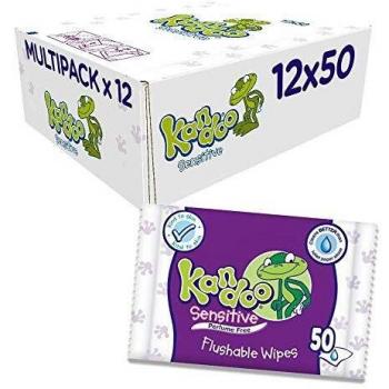 Â Pack de 12 paquetes de toallitas Kandoo, 600Â toallitas en total