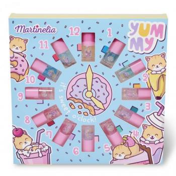 Martinelia Yummy Reloj Nail Set Kit Infantil con 12 Esmaltes de Uñas - 24.5 x 24.5 x 3 cm