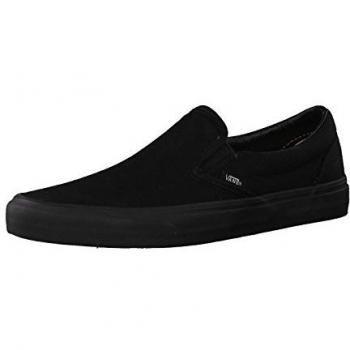Vans Classic Slip-On Sneakers, Black, Unisex, Size 6 UK / Size 7 US