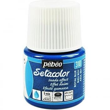 Pintura Textil Setacolor Efecto Daim 45 ml - Azul Real