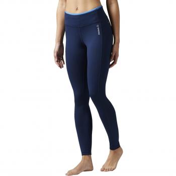 Reebok Wor PP Mallas, Mujer, Azul