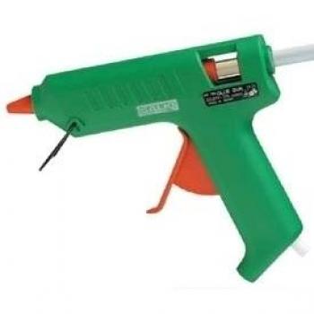 SALKI Pistola de Encolar 80W - Aplicador de Silicona Caliente con Soporte Para uso domestico y Profesional. Compatible con Barras de Cola Termofusible de 11,5mm de Diámetro