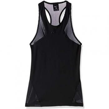 NIKE W NP HPRCL Tank Camiseta sin Mangas, Mujer, Black/Clear, XL