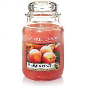 Yankee Candle 1507728E - 623 g Verano Melocotón Vela en jarra grande color Orange