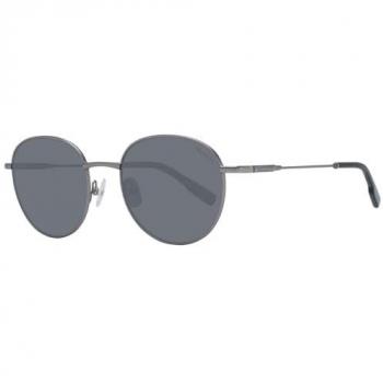 Hackett Gray Men's Round Metal Sunglasses, ONE SIZE